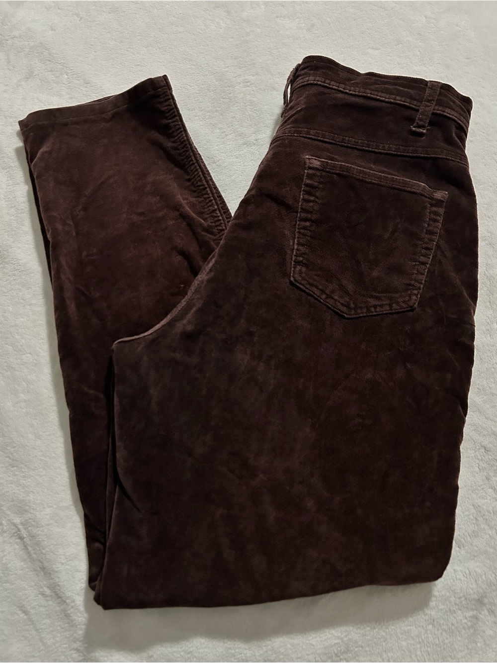 bill blass Women’s Slim Straight Corduroy Jeans in Dark Brown